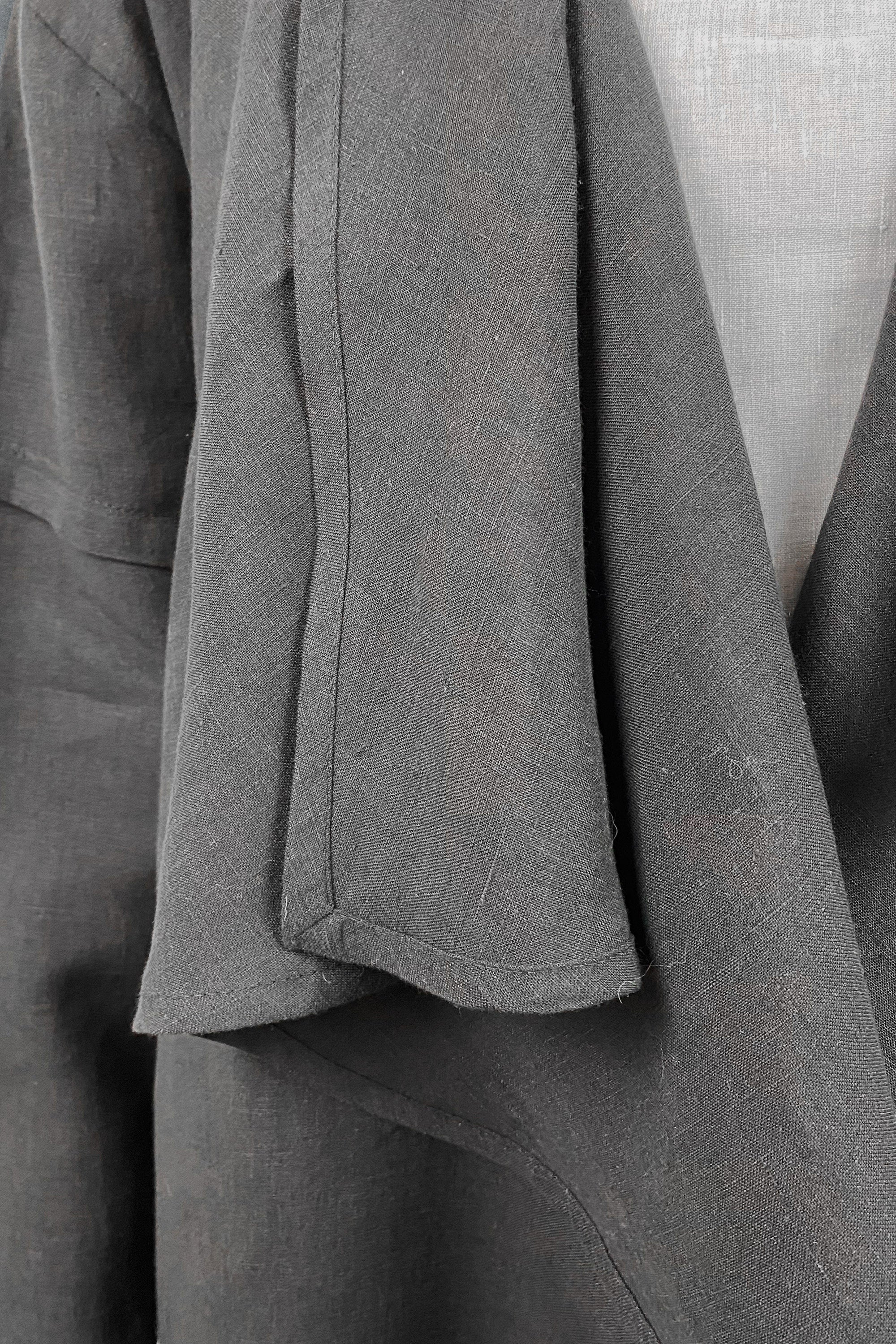Lou Linen Cardigan Dark