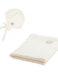 LOVE Baby Gift Set with Blanket and Bonnet