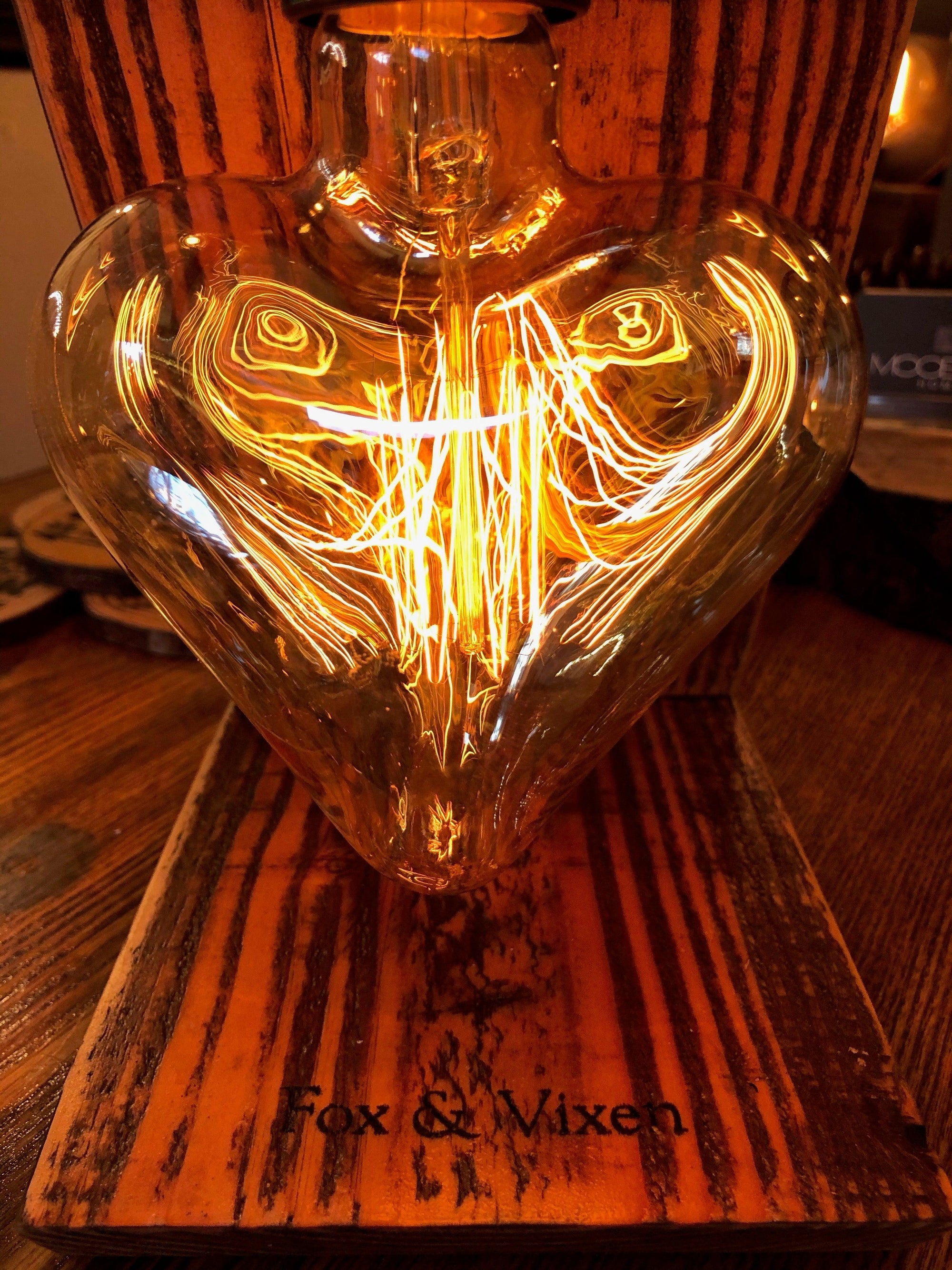 Love Heart &#39;Angel&#39; Table Lamp