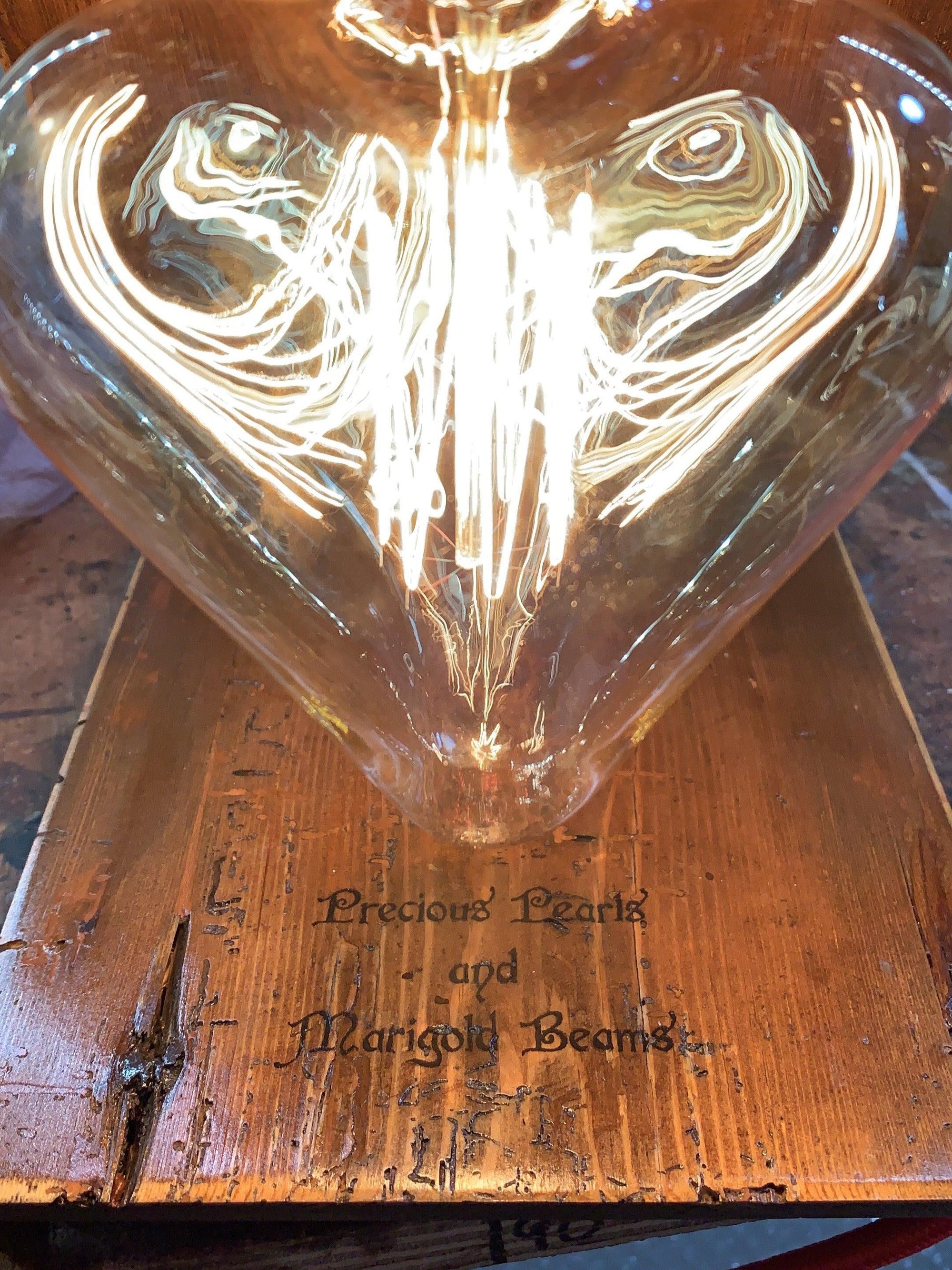 Love Heart &#39;Angel&#39; Table Lamp
