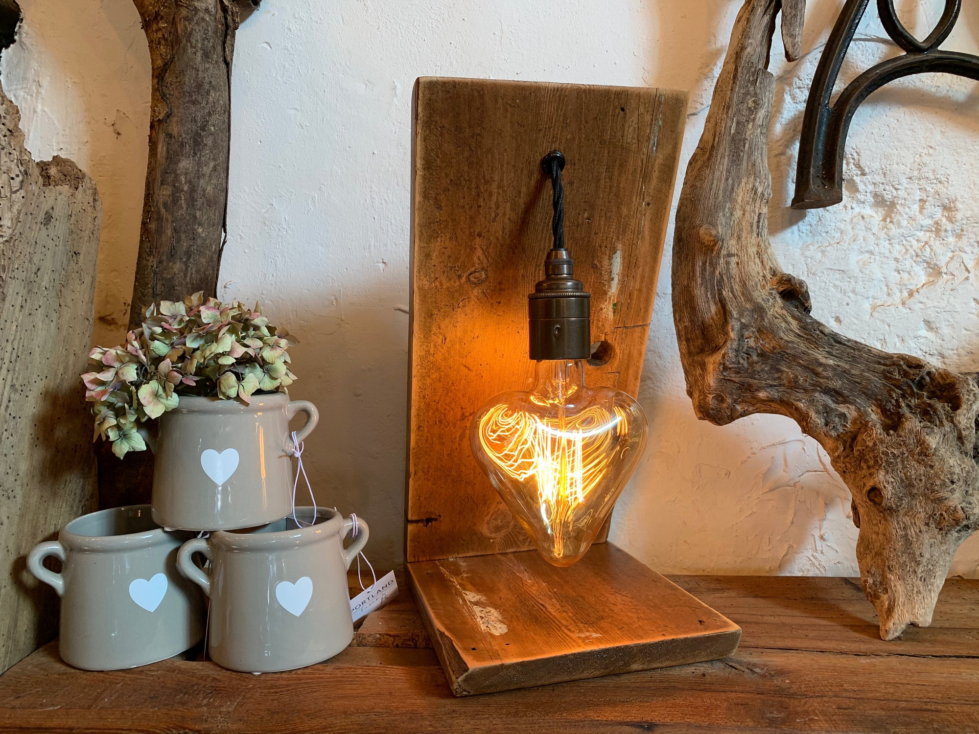 Love Heart &#39;Angel&#39; Table Lamp
