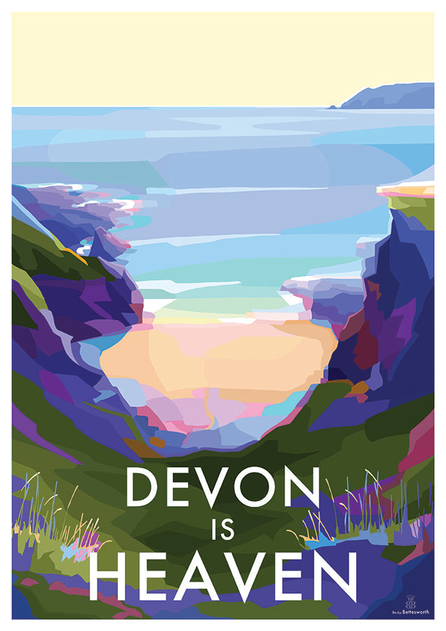 Devon is Heaven Coastal Print