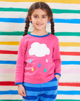 Vibrant Pink Organic Cotton Long Sleeve Baby Shirt with Snap Buttons, Sustainable and Soft GOTS Certified Top for Boys and Girls by Toby Tiger at brixbailey.com