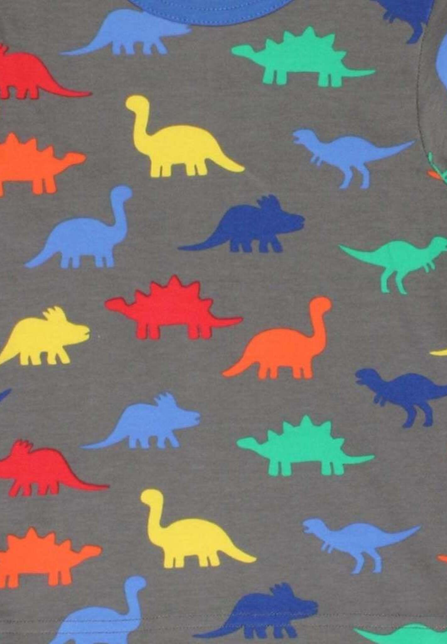 Soft Organic Cotton Long-Sleeve Dino Shirt for Kids with Snap Buttons, Eco-Friendly and Machine Washable by Toby Tiger at brixbailey.com