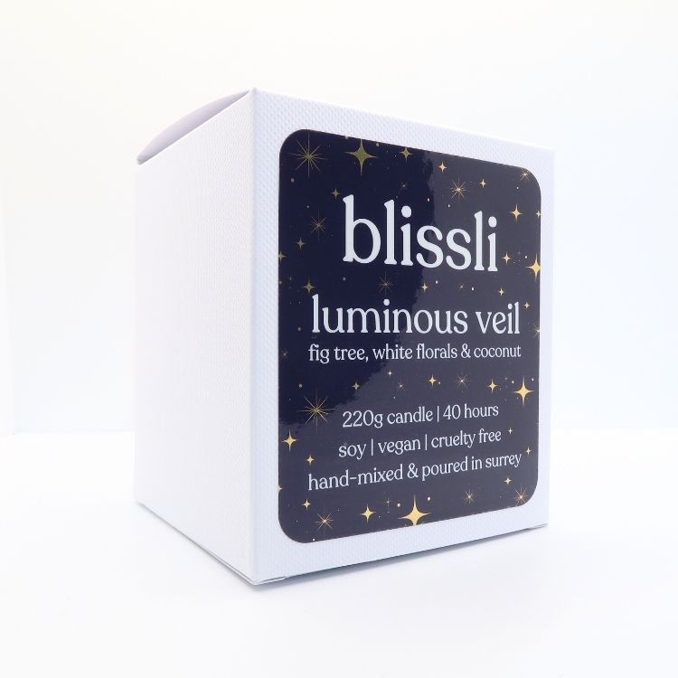 Luminous Veil Soy Candle Fig Tree White Florals Coconut 220g