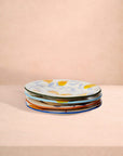 Buds in May — Hand-Painted Lunch Plates Inspired by Matisse Set of 4