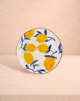 Buds in May — Hand-Painted Lunch Plates Inspired by Matisse Set of 4