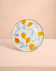 Buds in May — Hand-Painted Lunch Plates Inspired by Matisse Set of 4