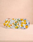 Buds in May — Hand-Painted Lunch Plates Inspired by Matisse Set of 4