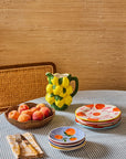 Lunch Plates Twig Oranges  - Set of 4