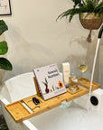 Luxury Eco-Friendly Bamboo Bath Tray