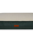 THE RICHMOND | LUXURY GREEN FLAT PILLOW DOG BED
