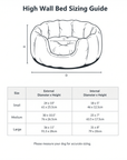 THE COTSWOLD | LUXURY HIGH WALL BOUCLE DOG BED