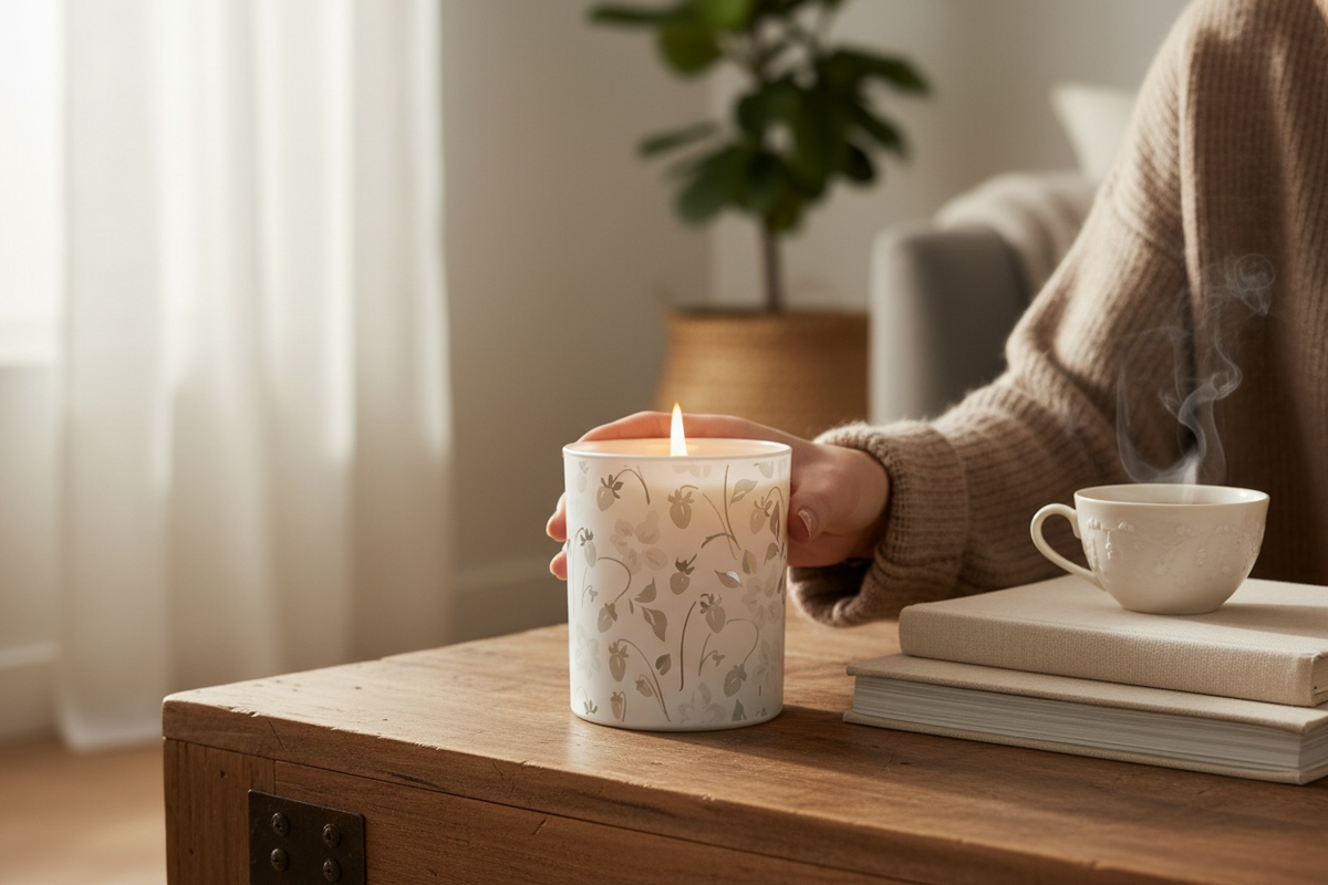 Strawberry &amp; Lily – Luxury Soy Candle (30cl)