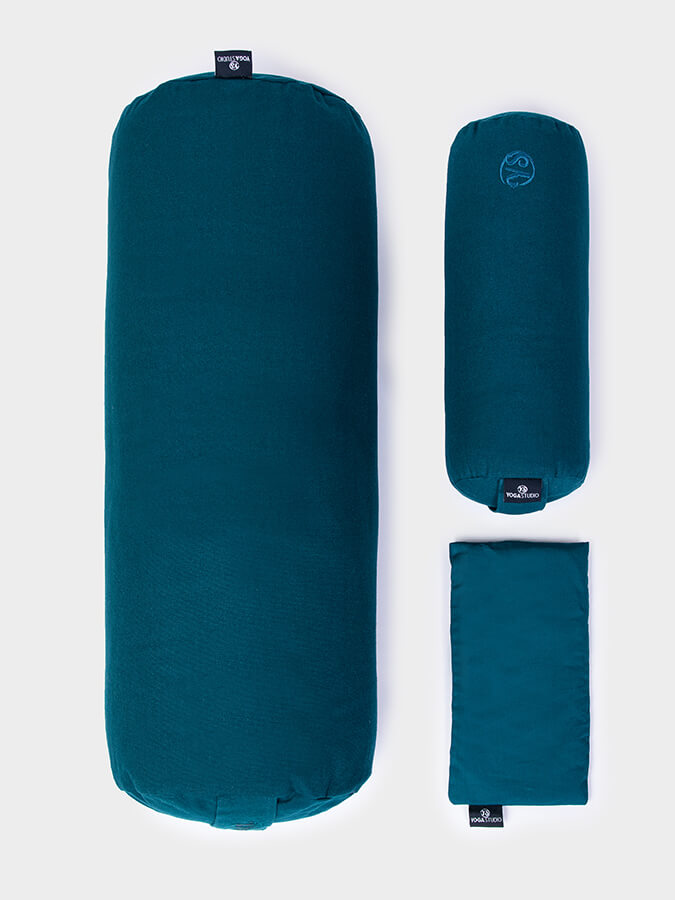 Yoga Studio Organic Meditation Bolster &amp; Eye Pillow Set - Relax