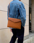Leather Bag for MacBook with Adjustable Strap