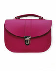 Olympia Handmade Leather Bag - Magenta