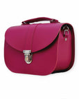 Olympia Handmade Leather Bag - Magenta