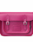 Handmade Leather Satchel - Magenta