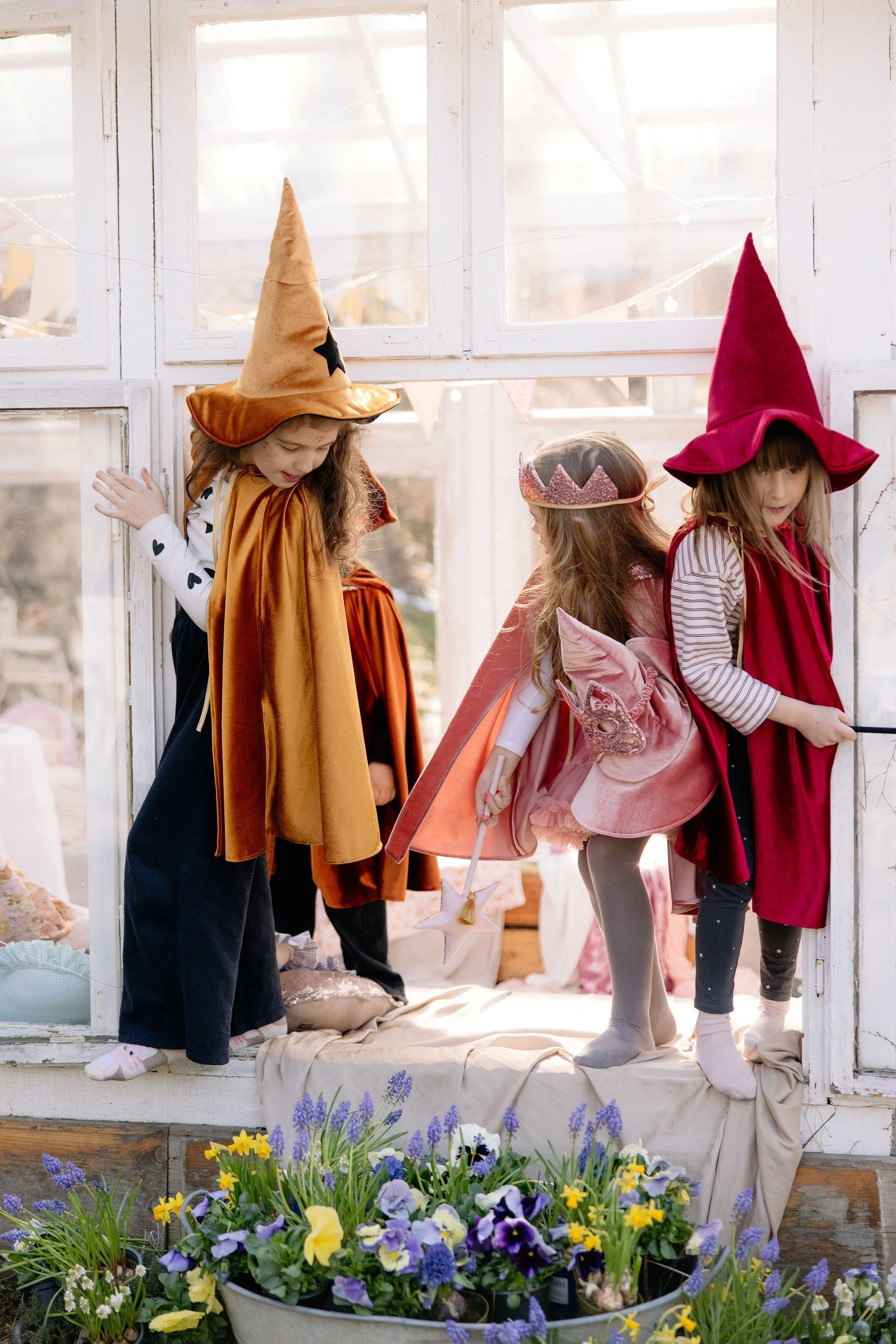 Golden Cape with Hood for Kids