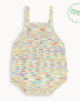 Organic Cotton Space-Dye Knitted Baby Bubble Romper