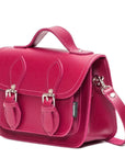 Handmade Leather Micro Satchel - Magenta