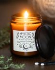 Mystic Moon Sage & Lavender Amber Glass Candle
