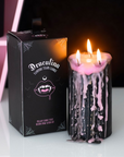 Large Pink Vampire Tears Pillar Candle