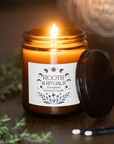Roots & Rituals Evergreen Amber Glass Candle