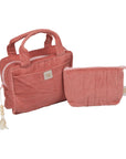 Coral Make Up Bag Set in Two Practical Sizes