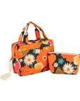 Floral Makeup Bag Set for Travel and Everyday Use