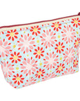 Red Floral Make Up Bag Set of Two