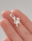Maltipoo Silver Dog Charm