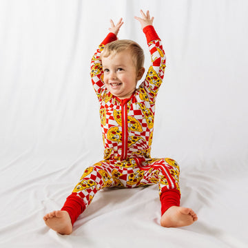 Buttery Soft Bamboo Zip Onesie Sleeper with Fold Over Hands & Feet - Stylish & Comfortable Baby Pajamas by NIXX BABY at brixbailey.com
