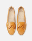 Caviúna Caramel Calf Leather Tassel Loafers – Flat