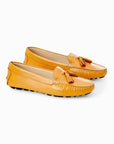Caviúna Caramel Calf Leather Tassel Loafers – Flat