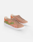 Embroidered Suede Sneakers for Women