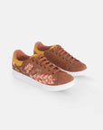 Embroidered Suede Sneakers for Women