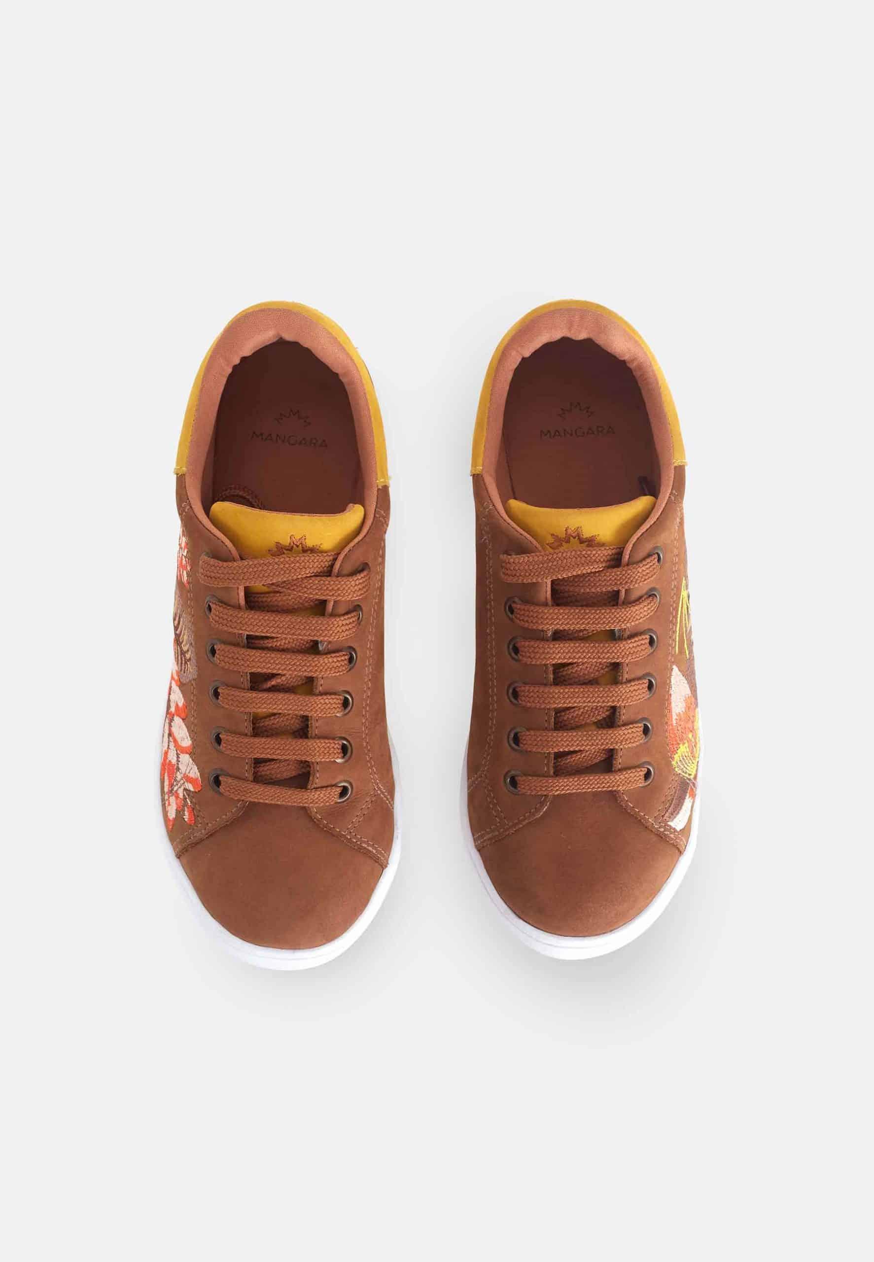 Embroidered Suede Sneakers for Women