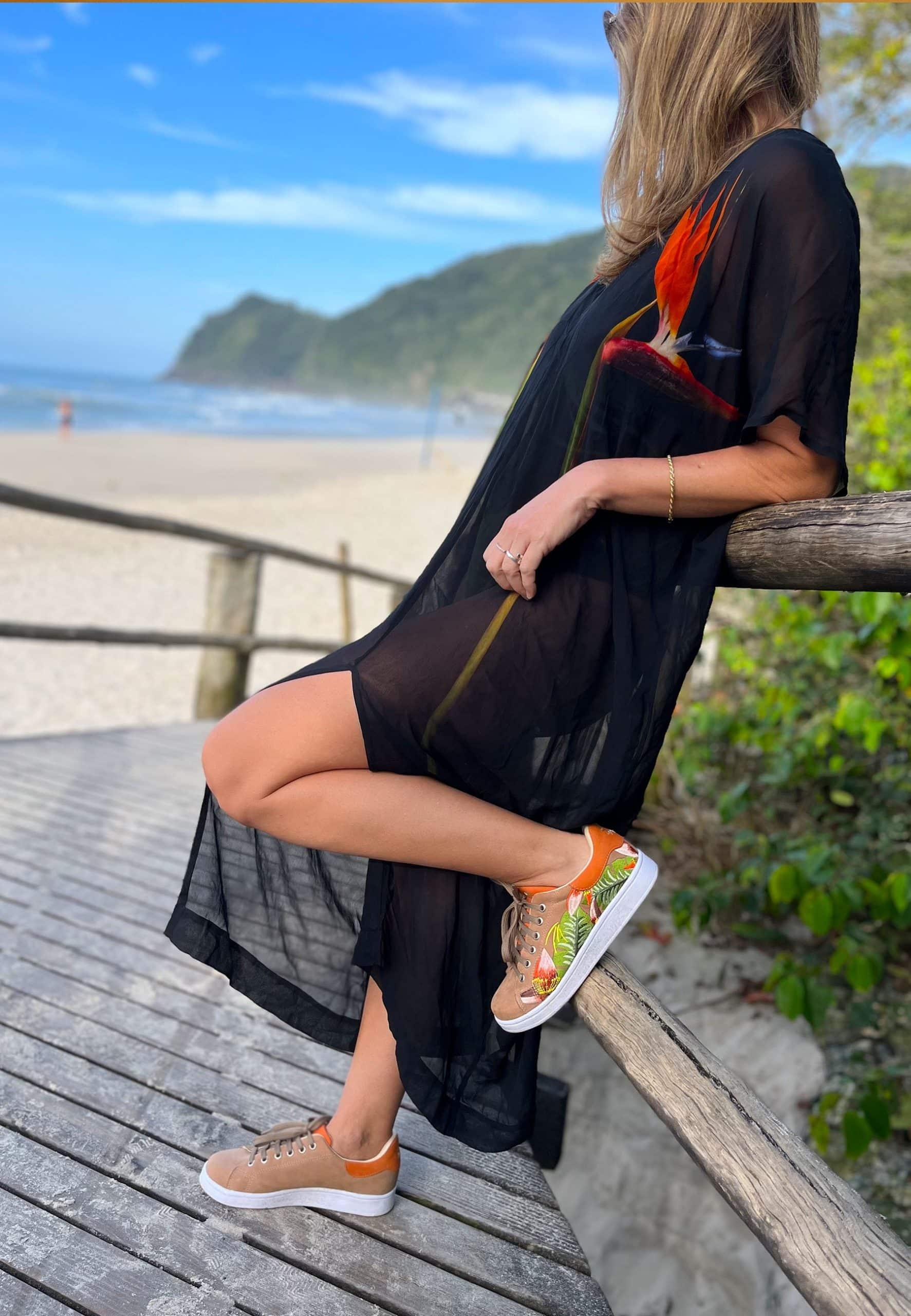 Embroidered Suede Sneakers for Women