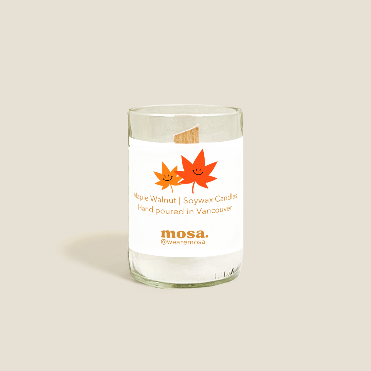 Maple Walnut Scented Soy Candle-3