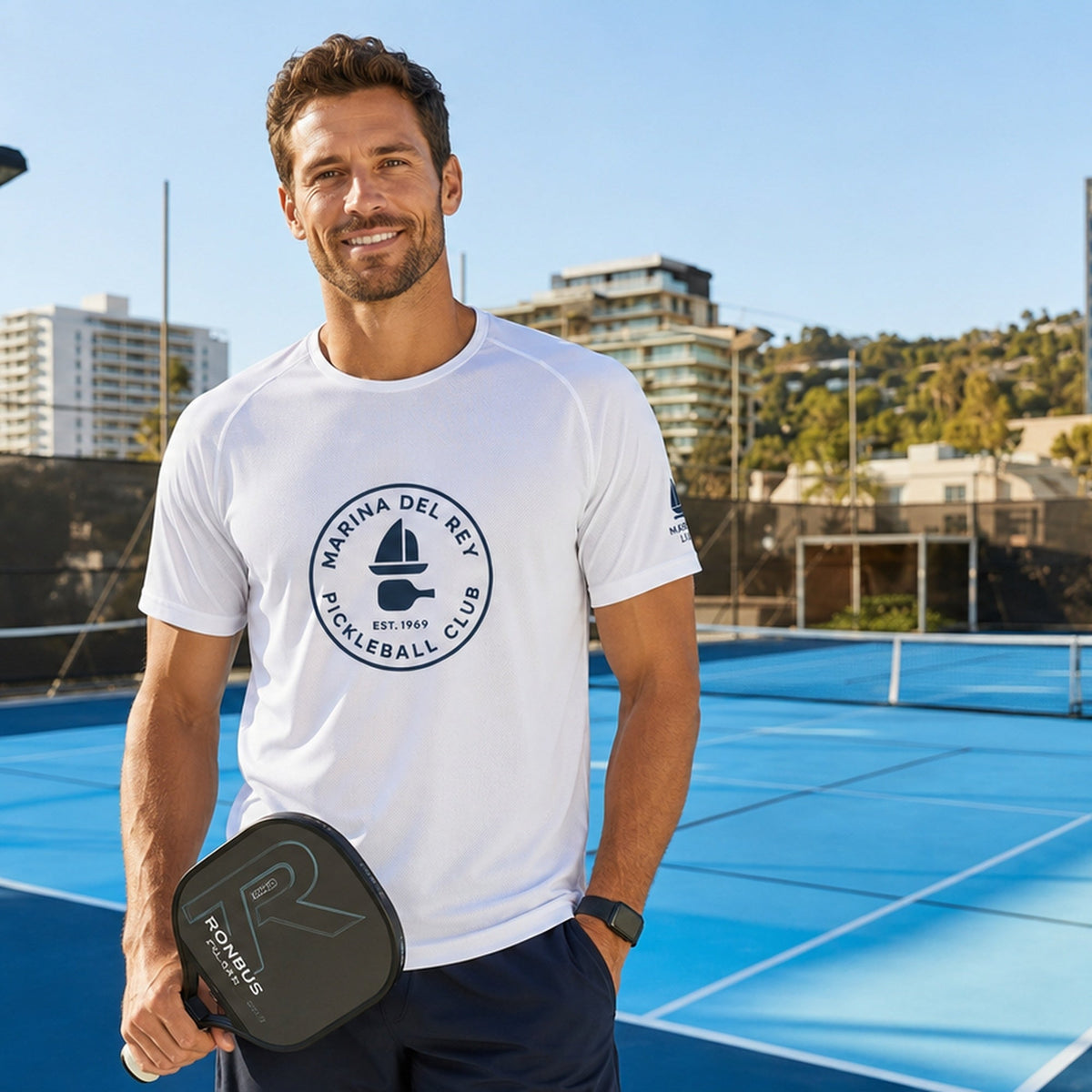 Marina del Rey Pickleball Club T-Shirt — Los Angeles Members Tee