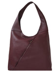 Maroon Leather Shoulder Hobo Bag BRix and Bailey Ethical Bag Brand