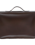 Twin Pocket Executive Handmade Leather Satchel - Marsala Red