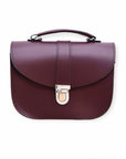 Olympia Handmade Leather Bag - Marsala Red