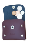 Handmade Leather Simple Coin Purse - Marsala Red