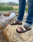 Märt Men's Sandals – Dark Brown Nubuck