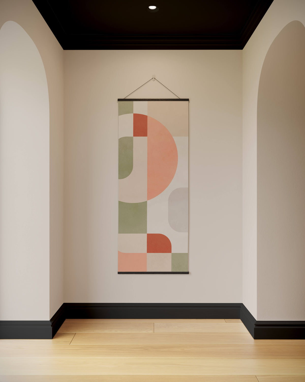 Retro Block Shape Tapestry