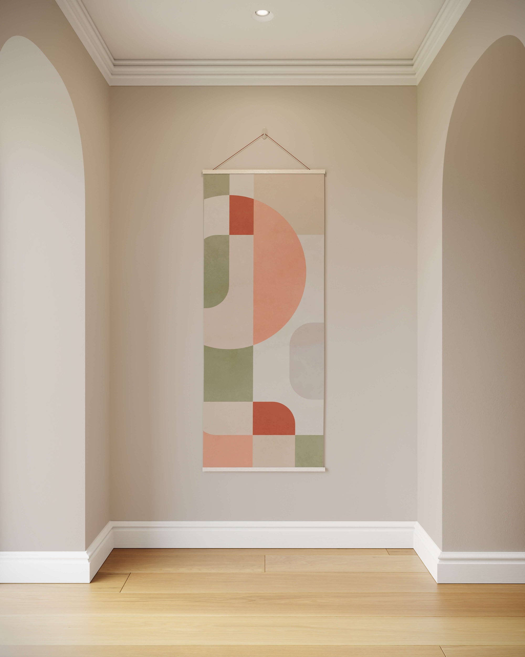Retro Block Shape Tapestry