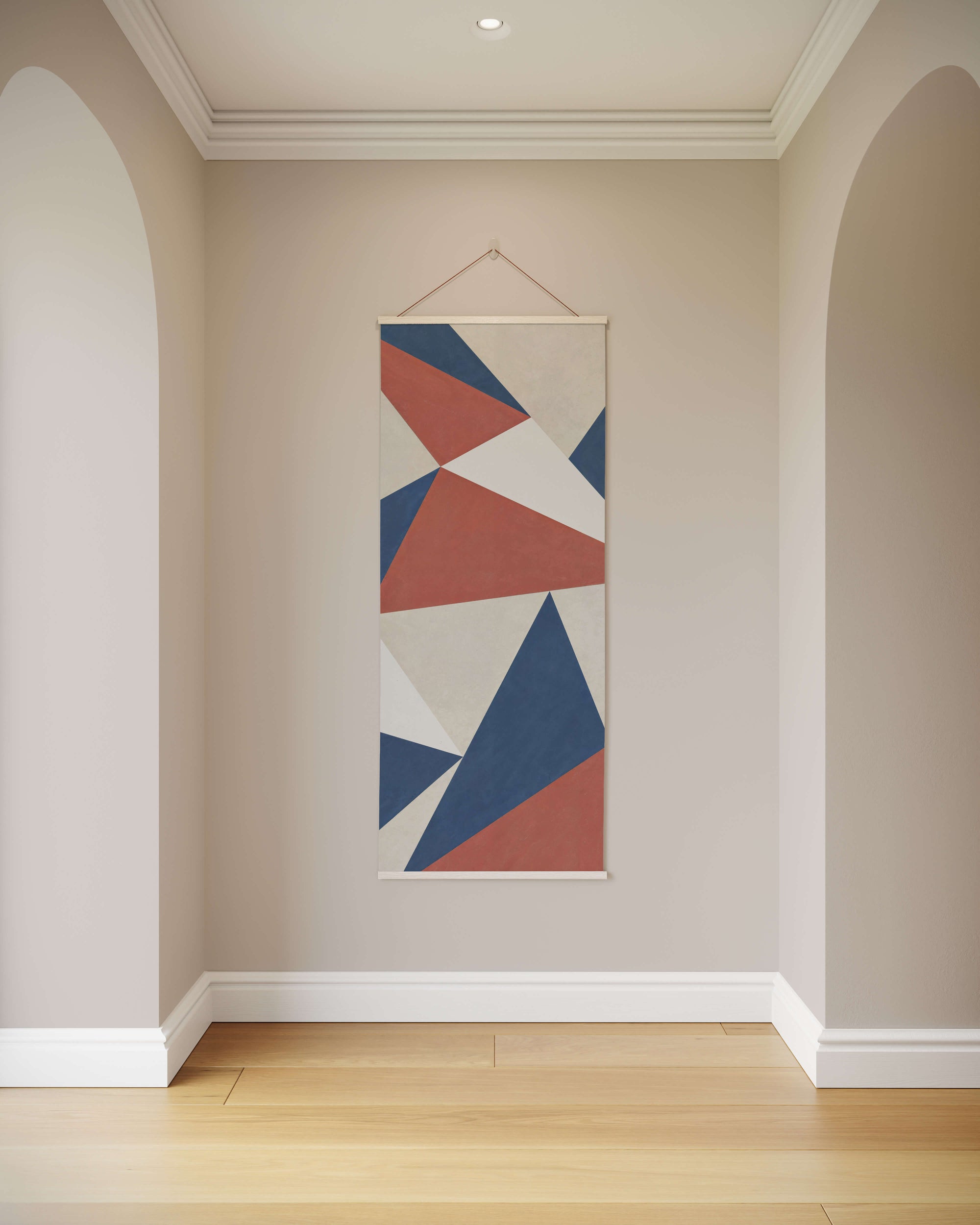 Modern Geometric Triangle Tapestry